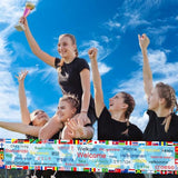 World Flags International Welcome Yard Banner Olympic Party Decorations 64 Countries Flag with 30 Languages Welcome Words Around the World Multicultural Decor Olympic Welcome Banner Yard Sign