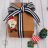 Black And White Striped Grosgrain Ribbon,7/8-Inch X10-Yard,Use For Gif