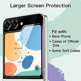 JETech Front Screen Protector for Samsung Galaxy Z Flip 5, 9H Tempered Glass Film, Anti-Scratch, HD Clear, 3-Pack