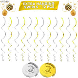 30pcs Happy New Year Hanging Swirls 2026 Party Decorations
