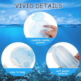 4 Pieces Glitter Iridescent Jellyfish Hanging For Under The Sea Party