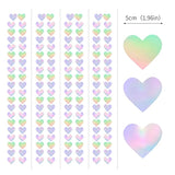 Iridescent Disco-Holographic Heart Garland - 52Ft Wedding Hanging Decoration Neon Streamers Banner, Perfect For Bridal Shower, Birthday, Baby Shower, Engagement, Valentines Day Decor