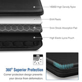 Hard Tablet Sleeve Case For Ipad Pro 13-Inch M4, Ipad Air 13-Inch M3 2025 M2 2024, Pro 12.9 6Th/5Th, Portfolio Organizer Bag For Surface Pro 9/8/X/7/6/5, Pens, Cables, Electronics, Black