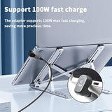 Usb C 180 Degree Adapter (1 Pack), U Shape Usb C Adapter 40Gbps, Usb Type C Ma