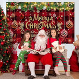 Christmas Decorations Red Black Buffalo Merry Christmas Banner 3Pcs Xmas Happy New Year Banners Holiday Party Decorations Indoor Outdoor