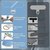 Cell Phone Lanyard Pads, Thinner Durable TPU Phone Patch Clear Universal Phone Tether Tab Without Adhesive (2*clear)