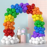 Rainbow Balloons Arch Kit - 175 Pcs Colorful Balloons For Rainbow Party Decoration