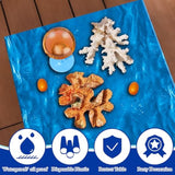 2 Pack Beach Party Decorations - Ocean Waves Plastic Tablecloth For Pool Party Decorations - Sea Water Print Table Cover For Summer Birthday Beach Theme Blue Backdrop Banner