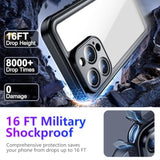 iPhone 16 Pro Waterproof Case, IP68, Built-in Screen & Camera Protector, 6.3"
