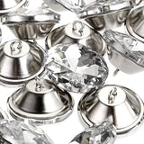 25 Pcs 30Mm Rhinestone Crystal Buttons Clear Tufting Buttons Upholster