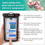 Waterproof Phone Pouch (2-Pack) — Designed In Hawaii — Case Fits All Iphones (Incl. 16 Pro Max), Samsung Galaxy S24 Ultra & More Black/Black