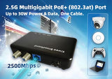 Moca 2.5 Adapter Kit With 2.5G Ethernet Port And Poe+ 30W For Ethernet Over Coax Ideal For Wi-Fi 6E/7 Access Points, Ip Cameras, And More Model Kb-M3-03
