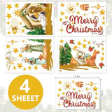 Christmas Wall Stickers Nativity Scene Wall Decals Large Holy Night Room Mural Stickers For Home Party Decor, 9.8 X 13.8 Inch, 4 Sheets