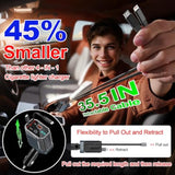 Retractable Car Charger Adapter,4 In 1 Fast Charging Car Adapter,85W Usb C Truck Accessories,Voltage Display, Gifts For Women Men,Compatible With Iphone 16 15 14 13 12 Pro Max Plus,Galaxy,Pixel