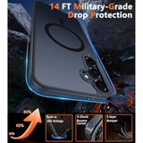 Samsung Galaxy A16 5G Magnetic Matte Rugged Case 6.7 Inch Black