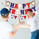 Happy Birthday Banner For Baseball Birthday Decorations, Sports Theme