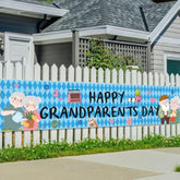 Grandparents Day Party Decorations,Include Happy Grandparents Day Banner For Outdoor,Best Grandpa And Grandma Ever Party Decorations Yard Lawn.
