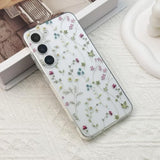 For Samsung Galaxy S23 Plus Case, Floral Flowers Cute Aesthetic Clear Floral Branch Pattern Case For Women Girls,Transparent Slim Soft Shockproof Cover For S23 Plus,Flower Branch