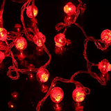 Lanterns String Lights,26.2Ft/8M 40 Led Red Lanterns String Lights Battery Operated Fairy String Lights For Wedding, Chi