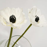 Artificial Flowers False Poppy Flowers,10 Pcs Artificial Poppy Silk Fake Flowers,No Fade Pu Fake Latex Flowers For Kitchen Table Centerpiece Wedding Holiday Bridal Bouquet Home Party Decor (White)