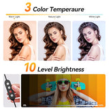 12" Ring Light With 63" Extendable Tripod Stand, Selfie Ringlight With Phone Holder And Wireless Remote, 2-In-1 Dimmable Led Ring Light And Selfie Stick For Makeup, Live Stream, Photography