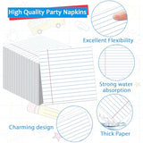 96Pcs Back To School Party Decorations Paper Handwriting Notebook Tableware First Day Of School Plates Napkins Graduate Party Supplies For Kindergarten Teacher School Season Supply Serves 24 Guests