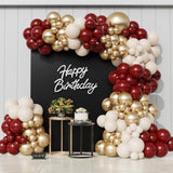 146Pcs Burgundy Balloon Arch Kit for Wedding, Baby Shower, or Birthday Decor