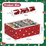 8pcs Christmas Party Favors Non-Snap Crackers Hats Jokes Toys Family Fun