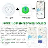 1 Pack,Ipx8 Waterproof Key Finder,Bluetooth Gps Items Tracker With Tag Holder & Keychains,Works With 'Apple Find My'(Ios Only),Case Compatible With Airtag,Music Reminder For Kids,Pets,Keys-White