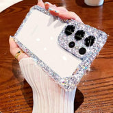 Compatible With Samsung Galaxy S22 Ultra Bling Clear Case For Women,Glitter Phone Case With Sparkle Rhinestone Diamond Camera Protection?Airbag Anti-Fall Crystal Hard Cover For Girl
