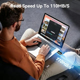 128Gb Usb C Flash Drive 1 Pack Dual Usb-C Thumb Drive 3.0 Push-Pull Usb A + Type C Memory Stick Photo Stick For Smartphone Tablet Laptop Iphone 17