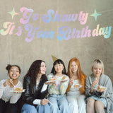 Iridescent “Go Shawty It’s Your Birthday” Hip Hop Banner, Pre-Strung