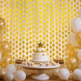 2 Pack Gold Stars Birthday Decorations 3.3X6.6 Ft, Golden Party Backdrop Foil Fringe Curtains, Streamers Congrats Photo Booth Props For Birthday Celebration Awards Graduation New Years 2026
