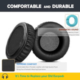 Sr850 Earpads Replacement Cushion Compatible With Samson Sr 850 Sr850 Sr-850 Headphone Ear Covers With Protein Leather