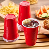 240 Pack 16 Oz Disposable Plastic Cups, Red Party Plastic Cups For Parties, Picnics And Bbq