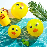 60 Pcs Yellow Duck Balloons Cartoon Printed 12 Inch for Parties & Decorations