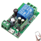 1 Channel Wifi Smart Switch, Dc 5V 12V 24V 36V Passive Output Relay Module Ewelink App Wifi Control Compatible With Alexa/Google Home, Inching/Self-Locking Switch