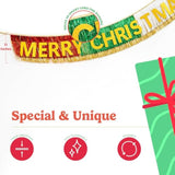 Merry Christmas Banner | Christmas Banner With Foil Fringe Tinsel Curtains 6 Feet | Christmas Party Banner For Xmas Party Supplier | Xmas Indoor Hanging For Party Decorations