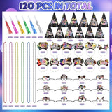 120 Pc New Year 2026 Party Supplies Glasses Hats Noise Makers Beads