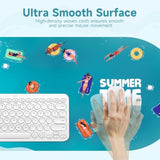 Cute Mouse And Keyboard Pad, Non-Slip Rubber Base Desktop Matt, Waterproof Long Mousepad, 35.4" X 15.7" Desk Protector Mat, Computer Mat For Work, Gaming, Studying