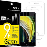 3-Pack Tempered Glass Screen Protector for iPhone SE 3/2 4.7 Inch Case-Friendly