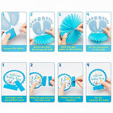 Blue Baby Shower Party Centerpieces For Boys, 12Pcs It'S A Boy Baby Sh