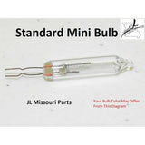 2 Style A Flashers, Mini Bulb 2.5 Volt V .425 Watt W Clear Glass Incandescent Indoor Outdoor Bulbs Christmas Tree Lights