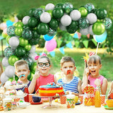 40-Pack Dinosaur Balloons – 12" Latex with Ribbons for Jungle Theme, Birthday & Baby Shower