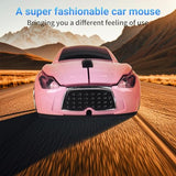Car Mouse, Wireless Mouse (Milk Tea Pink)