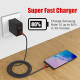 Usb C To Usb C Cable 120W 2-Pack, 6Ft+10Ft Usb Type C Cable Fast Charging Comp