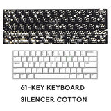 Switch Sound Dampeners Sheet Soft Landing Pads Dimple Foam Sponge (61 Layout)