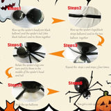 Halloween Balloon Arch Kit: Ghost, Spider, BOO - Purple, Orange, Black