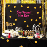 She Found Her Ken Pink Glitter Bachelorette Banner - Bachelorette Party Decorations, Favors, Supplies, Games And Ideas