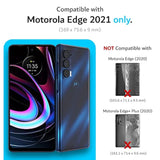 TUDIA DualShield Designed for Motorola Edge 5G UW Case, Shockproof Military Grade Slim Heavy Duty Tough Dual Layer Protection - Metallic Slate